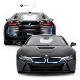 BMW i8 Radiostyrd Bil 1:14 Sort (Kan öppna dörrarna via remote)-3