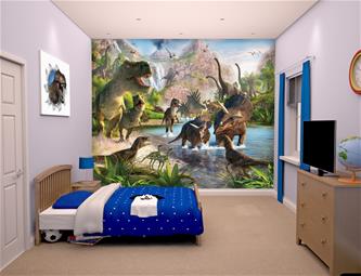 Dinosaur Land tapet 243 x 305 cm
