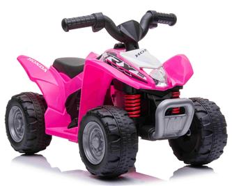 Honda TRX250X EL-ATV för barn 6V med Lädersäte, Rosa-7