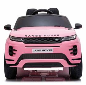 Range Rover Evoque Elbil till barn Pink m/4x12V + Gummihjul + Lädersäte-5