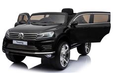 VW Touareg till barn 12v m. Gummihjul + Lädersäte + 2.4G + 10AH