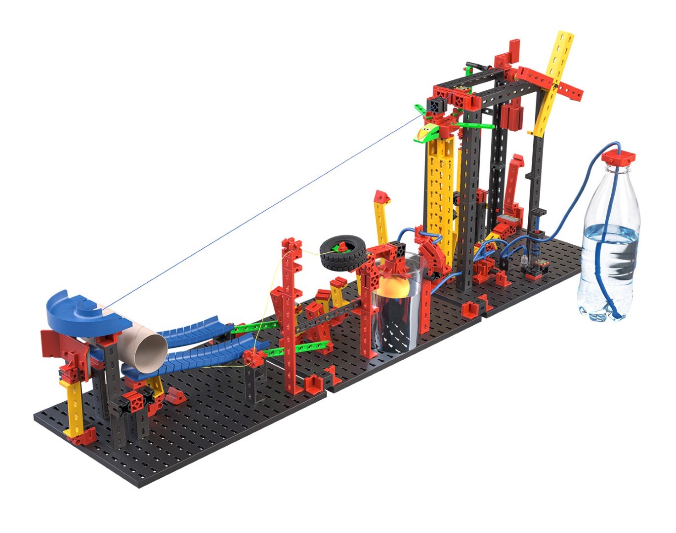 Fischertechnik 569019 Crazy Rides - Kit Costruzioni Parco Divertimenti, Giocattolo Educativo 8+ Anni