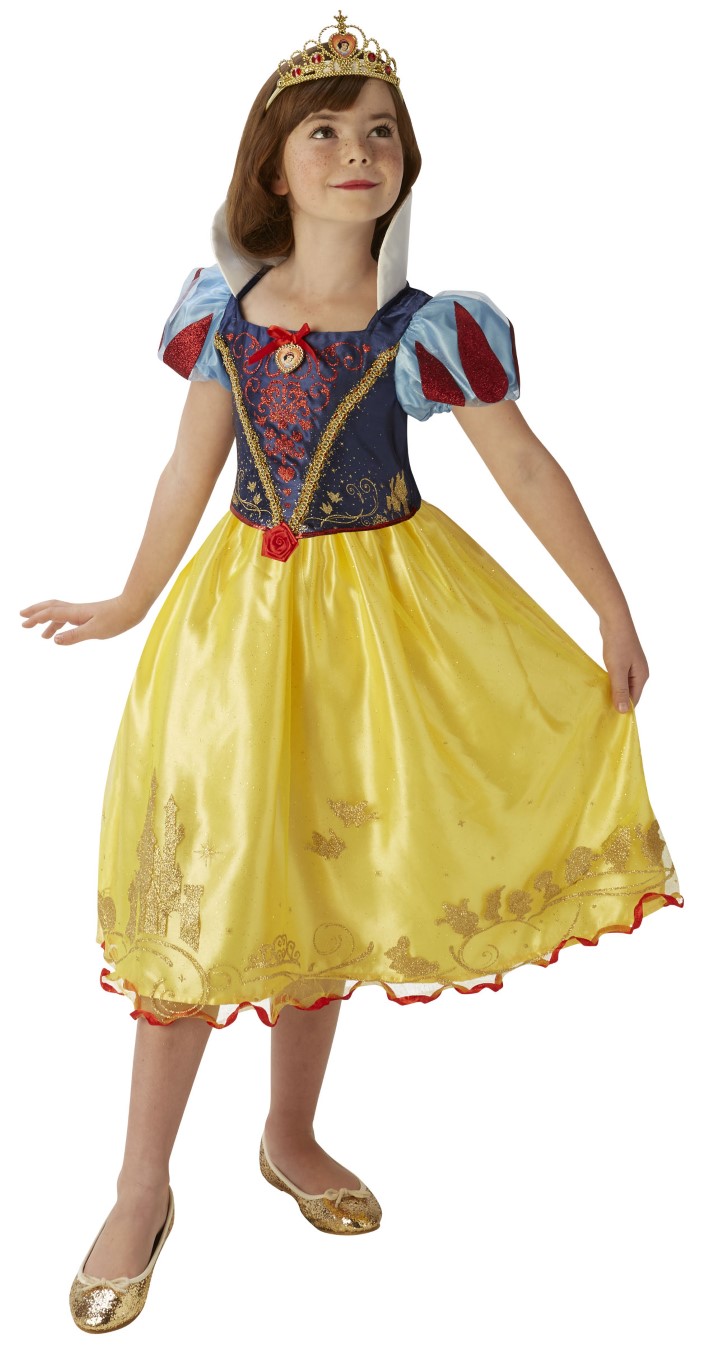 Disney Prinsessan Snövit Deluxe Klänning utklädning (Stl.128/L)