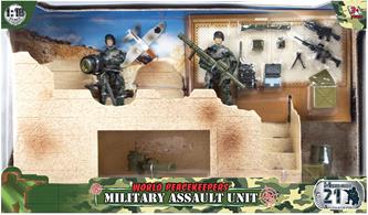 World Peacekeepers 1:18 Militär Angreppsstyrka m. 2 actionfigurer-2