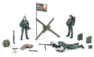 World Peacekeepers 1:18 Militär Marin m. 3 figurer