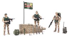 World Peacekeepers 1:18 Militär Öken  m. 3 figurer