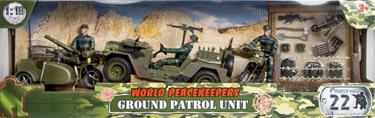 World Peacekeepers 1:18 Patrull m. 3 fordon+figurer-2