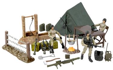 World Peacekeepers 1:18 Stort camp m. 3 figurer