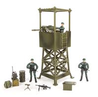 World Peacekeepers 1:18 Utkikstorn m. 3 figurer