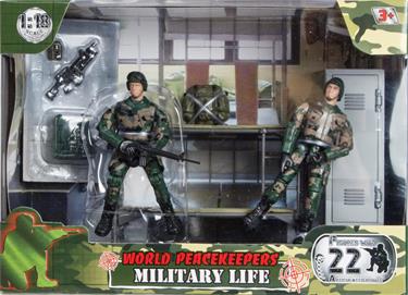 World Peacekeepers 1:18 Våningssäng m. 2 figurer-2