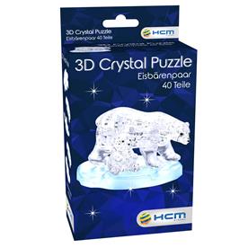 3D Kristallpussel - Isbjörnar-2