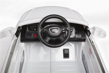 Audi Q7 Vit Elbil till Barn 12V m/2.4G fjärrkontroll, Gummihjul-7