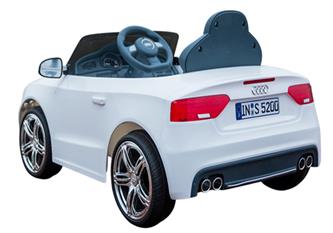 Audi S5 Cabriolet ELBil 12V Vit m/2.4G fjärrkontroll-4