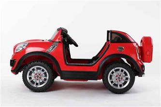 BMW Mini Cooper Beachcomber 12V Bil till barn med Fjärrkontroll Röd-2