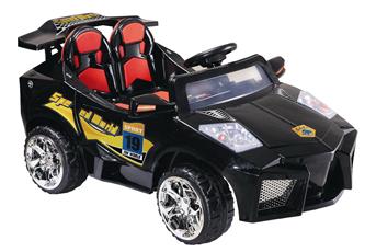 EL Barnbil Speed World m/fjärrkontroll, Svart 12V