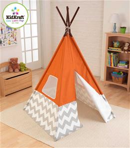 KidKraft Indiantält Tipi Orange-2