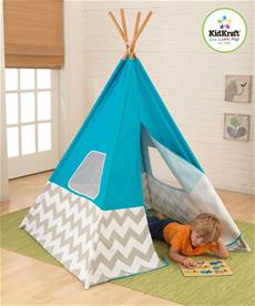 KidKraft Indiantält Tipi Turkos-2