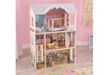  KidKraft Kaylee Træ Dukkehus m/møbler-2