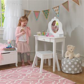 Kidkraft Medium Sminkbord och pall-2