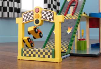 Kidkraft Trä Mega Ramp Racer Garage set-7