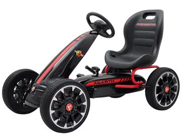 Abarth Pedal Gokart till barn, 3-8 år, svart