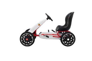 Abarth Pedal Gokart till barn, 3-8 år, vit-2