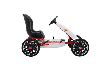 Abarth Pedal Gokart till barn, 3-8 år, vit-3