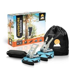 Adventure Sports Slackline startpaket 15M inkl. guideline-9