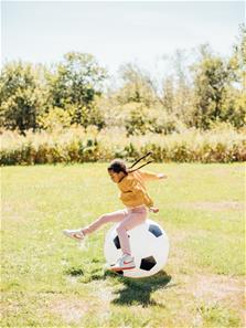 Adventure Sports Ultimate XL Fotboll 76cm - uppblåsbar studsboll-3