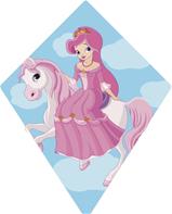 Airow Stunt  Prinsess drake till barn från 4 år, 73 x 60 cm