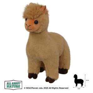 Alpaca plysch Gosedjur 21x26 cm - All About Nature-2