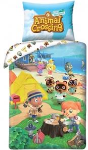 Animal Crossing Påslakanset – 140x200 cm – 100 procent bomull