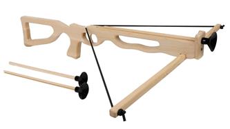 Armborst i altträ med 3 pilar 60 cm-2