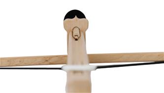 Armborst i altträ med 3 pilar 60 cm-5