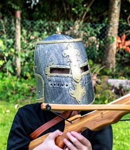 Armborst i oljat altträ med 3 pilar 57 cm-4