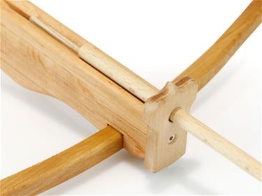 Armborst i oljat altträ med 3 pilar 57 cm-7