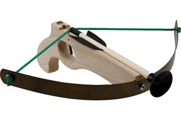 Armborst litet, starkt stål med 3 pilar.