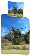 Arméhelikopter-sängkläder 140 x 200 cm – 100 % bomull