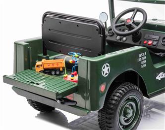 Army Classic Adventure EL-Bil till barn 12V m/4xmotor, 2.4G Fjärrkontroll-3