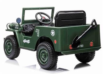 Army Classic Adventure EL-Bil till barn 12V m/4xmotor, 2.4G Fjärrkontroll-5