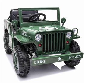 Army Classic Adventure EL-Bil till barn 12V m/4xmotor, 2.4G Fjärrkontroll-6
