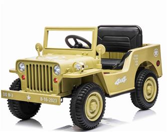 Army Classic Adventure EL-Bil till barn 12V m/4xmotor, 2.4G Fjärrkontroll-4