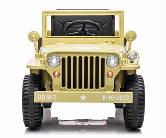 Army Classic Adventure EL-Bil till barn 12V m/4xmotor, 2.4G Fjärrkontroll-6