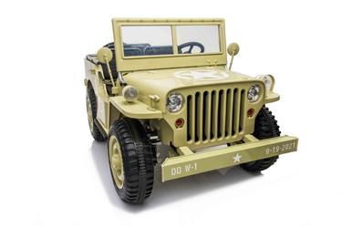 Army Classic Adventure XXL med 3 säten + 4x24V motor + gummihjul, ljusgrön-6