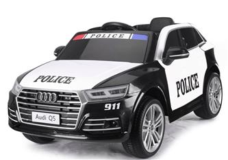 Audi Q5 Polisbil elbil till Barn 12V m. 2.4G+lädersäte, Gummihjul