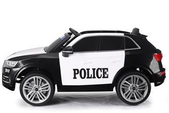 Audi Q5 Polisbil elbil till Barn 12V m. 2.4G+lädersäte, Gummihjul-2