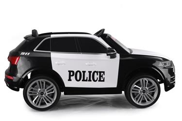 Audi Q5 Polisbil elbil till Barn 12V m. 2.4G+lädersäte, Gummihjul-3
