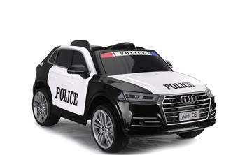 Audi Q5 Polisbil elbil till Barn 12V m. 2.4G+lädersäte, Gummihjul-4