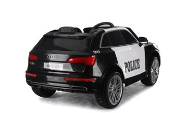 Audi Q5 Polisbil elbil till Barn 12V m. 2.4G+lädersäte, Gummihjul-5