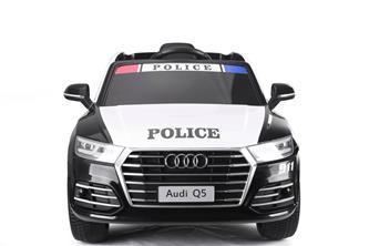 Audi Q5 Polisbil elbil till Barn 12V m. 2.4G+lädersäte, Gummihjul-7